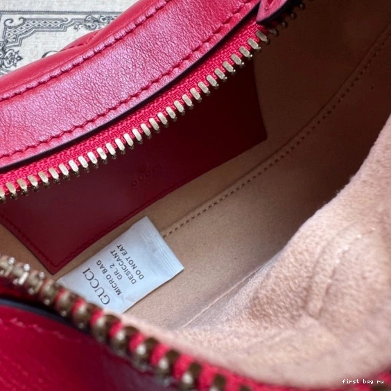 First bag ru bag half-moon-shaped GUCCI mini GG Marmont 0808